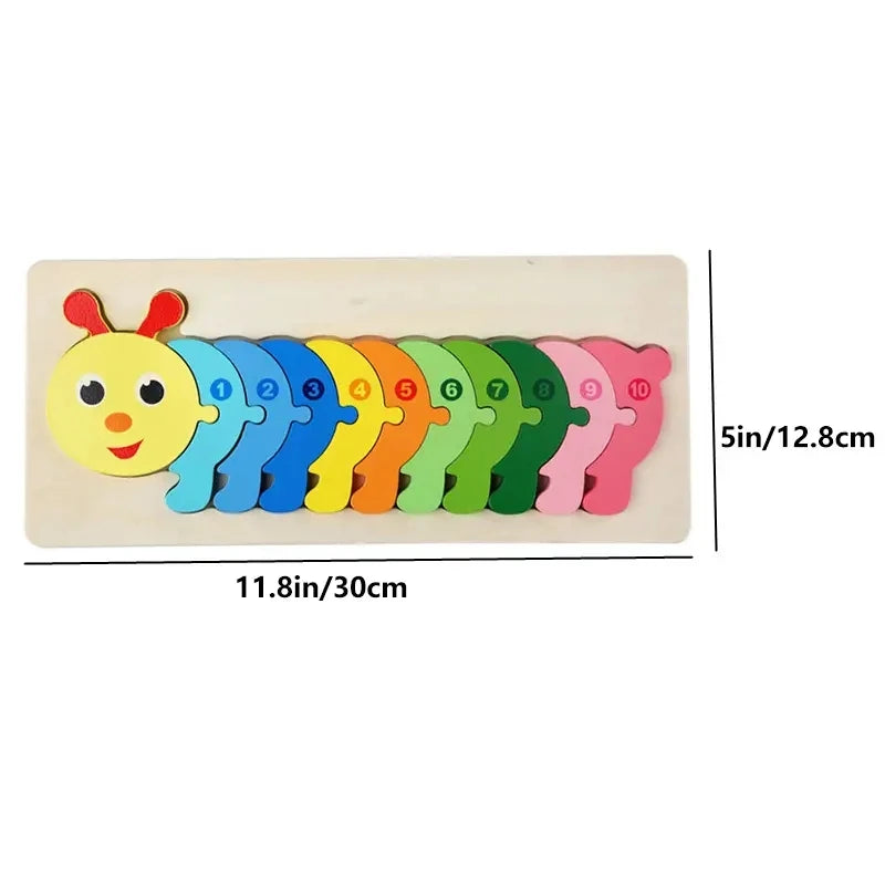 Holzpuzzle für Kinder – Tiere, Dinosaurier, Fahrzeuge & Figuren (12 Motive, ab 1 Jahr)