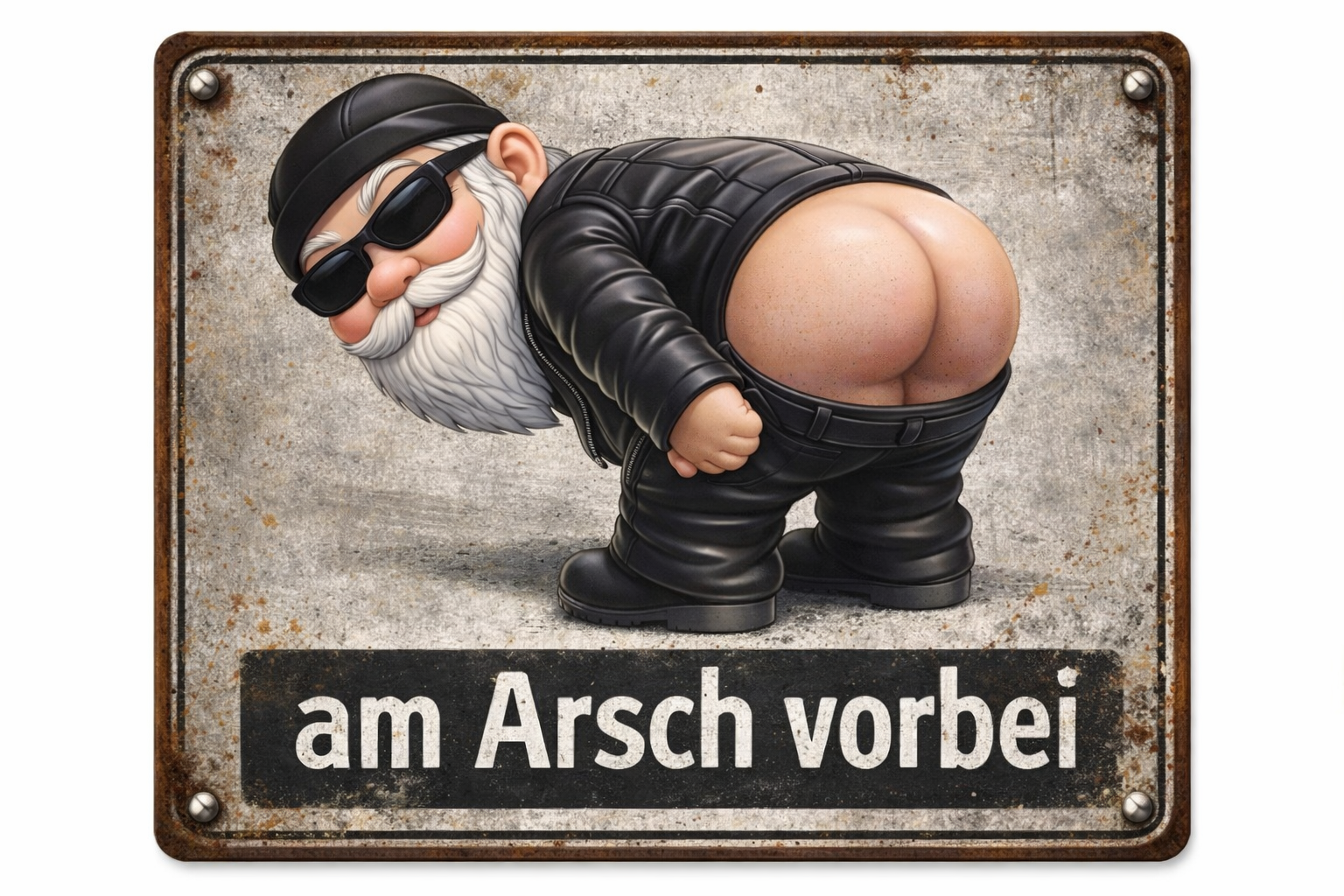 Schild "Am Arsch vorbei"